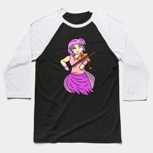 Cute violin girl Baseball T-Shirt